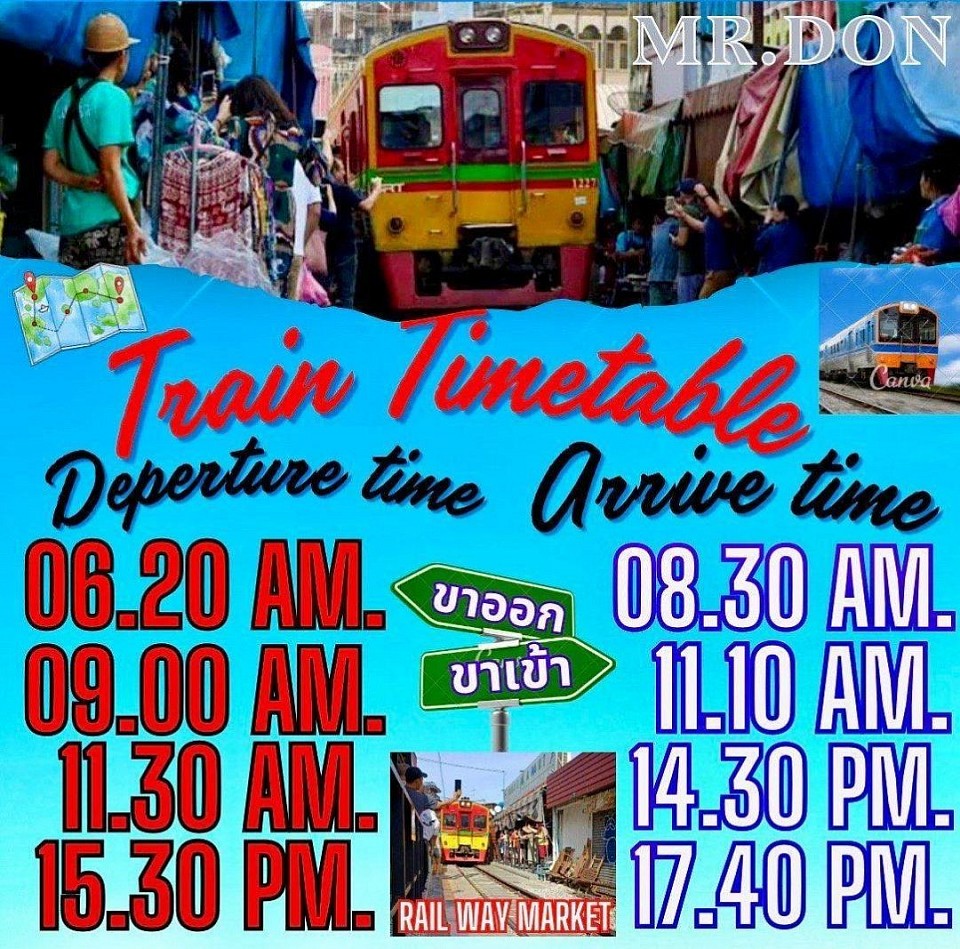 Maeklong Railway Market Van Rental